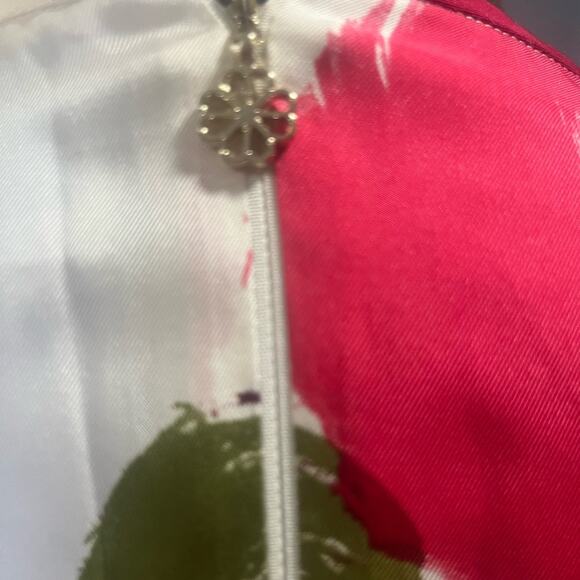 Kate Spade Just Rosy Shift Dress Rose Floral Silk Blend Luxury Feminine Modest S - Picture 9 of 12